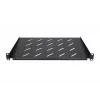 Riiul Extralink SHELF 1U 19-tolliste seinakappide jaoks, 1U, 300 mm, must, metall