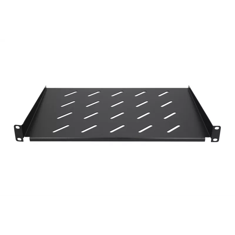 Riiul Extralink SHELF 1U 19-tolliste seinakappide jaoks, 1U, 300 mm, must, metall