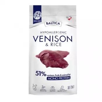 BALTICA Nutraceutic Hüpoallergeenne Keskmist Tõugu Hirveliha Riisiga - kuiv koeratoit - 3kg
