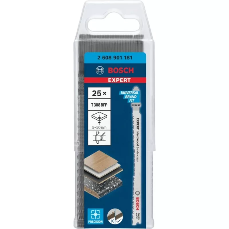 Bosch Expert Hardwood 2-side clean T 308 BFP tikksaeterad, 25 tk (2 608 901 181)