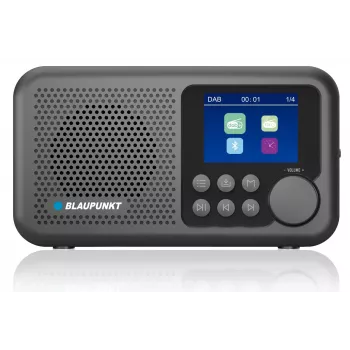 Raadiokell BLAUPUNKT DR8BK — digitaalne äratuskell FM/DAB+-ga, Bluetooth 5.3, 2 W, 1800 mAh, USB-laadimine, must