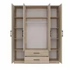 Riidekapp Topeshop ROMANA 160 SON 11 riiulit 4 ust tamm