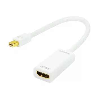 Videokaabli adapter LOGILINK Mini DisplayPort HDMI Type A CV0036A, 0,1 m, hall