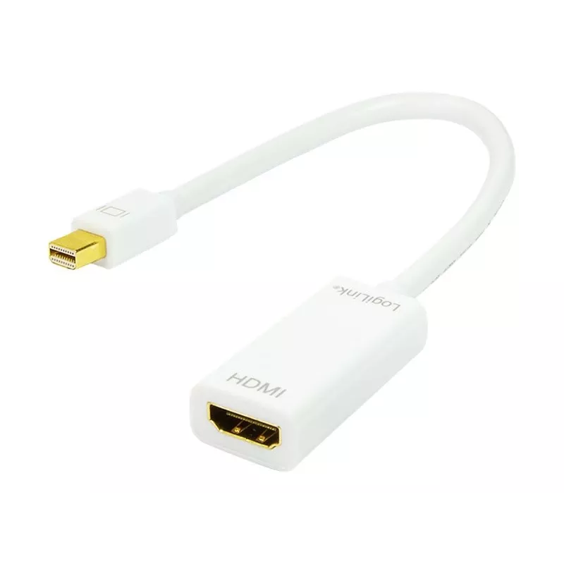 Videokaabli adapter LOGILINK Mini DisplayPort HDMI Type A CV0036A, 0,1 m, hall