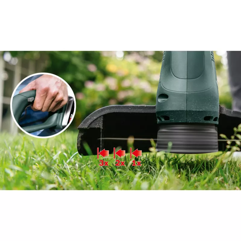 akunurmikutrimmer EasyGrassCut 18-260, 18 V (roheline/must, 2x liitium-ioonaku 2,0 Ah, POWER FOR ALL ALLIANCE)