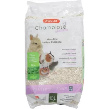 Klompiv kassiliiv ZOLUX Chambiose Nature 10 L – looduslikud taimsed graanulid, 1,5 kg
