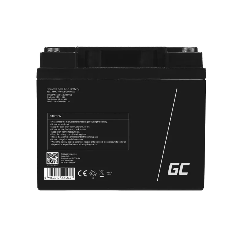 Green Cell AGM23 UPS-aku Suletud pliiaku (VRLA) 12 V 44 Ah
