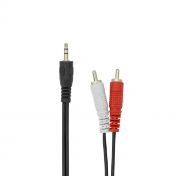 3,5 mm isane – 2 × RCA isane helikaabel SBOX