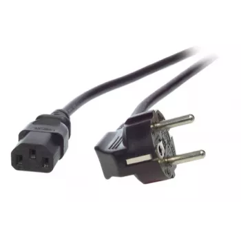 EFB-Elektronik toitejuhe maandatud pistikuga 90°- C13 180° must 2,0 m, 3 x 0,75 mm² Tootja: EFB Elektronik (EK504.2V2)