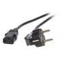 EFB-Elektronik toitejuhe maandatud pistikuga 90°- C13 180° must 2,0 m, 3 x 0,75 mm² Tootja: EFB Elektronik (EK504.2V2)