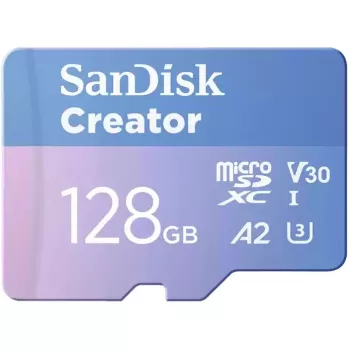 SanDisk Creator - mälukaart (mikroSDXC-koos-SD-adapteriga)