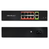Võrgukommutaator QOLTEC FAST Ethernet PoE 8xRJ45 koos 2xRJ45 üleslingiga (mudel 52290)