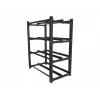 Akuraam UPS-ile 830x454 2 rida 4 taset 8 riiulit must lamepakend