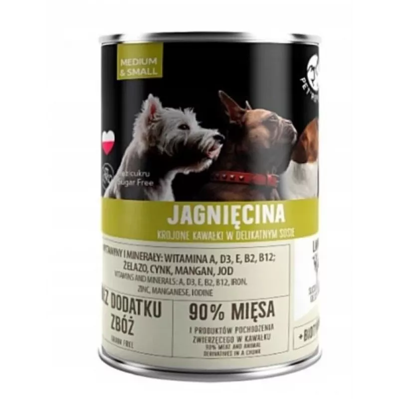 Märg koeratoit PetRepublic DOG 400 g, tükid kastmes lambalihaga väikestele ja keskmistele koertele