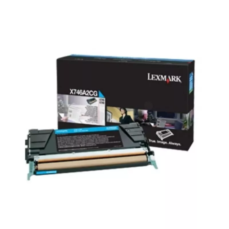 Lexmark X746A3CG - tooner tsüaan - X746de, X748de, X748dte jaoks