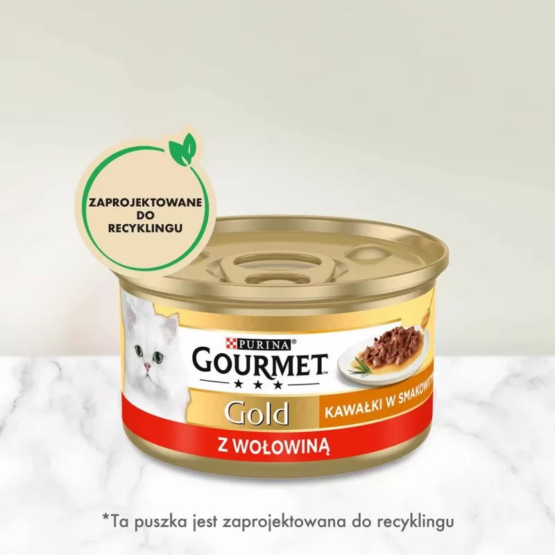 GOURMET Gold Sauce Delight Beef - märg kassitoit - 85 g