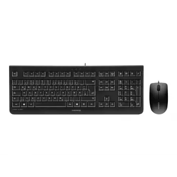 Klaviatuur CHERRY DC 2000 koos hiirega, universaalne, USB, QWERTY, tšehhi, must