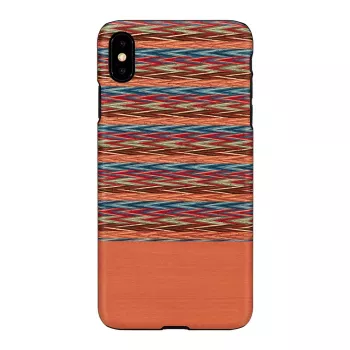Telefoniümbris man and wood iPhone X/XS jaoks — pruun ruuduline mustade aktsentidega
