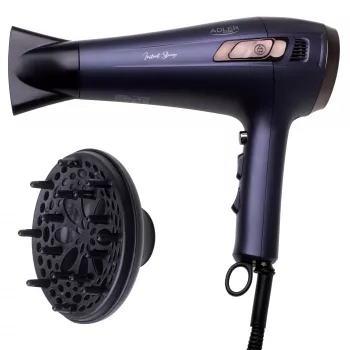 Föön kokkutõmmatava juhtmega - 2400W + Adler difuusor