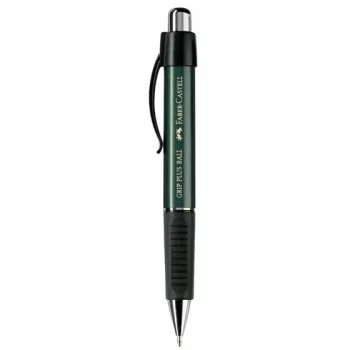 Klambriga sissetõmmatav pastapliiats Faber-Castell 14079 Must Roheline