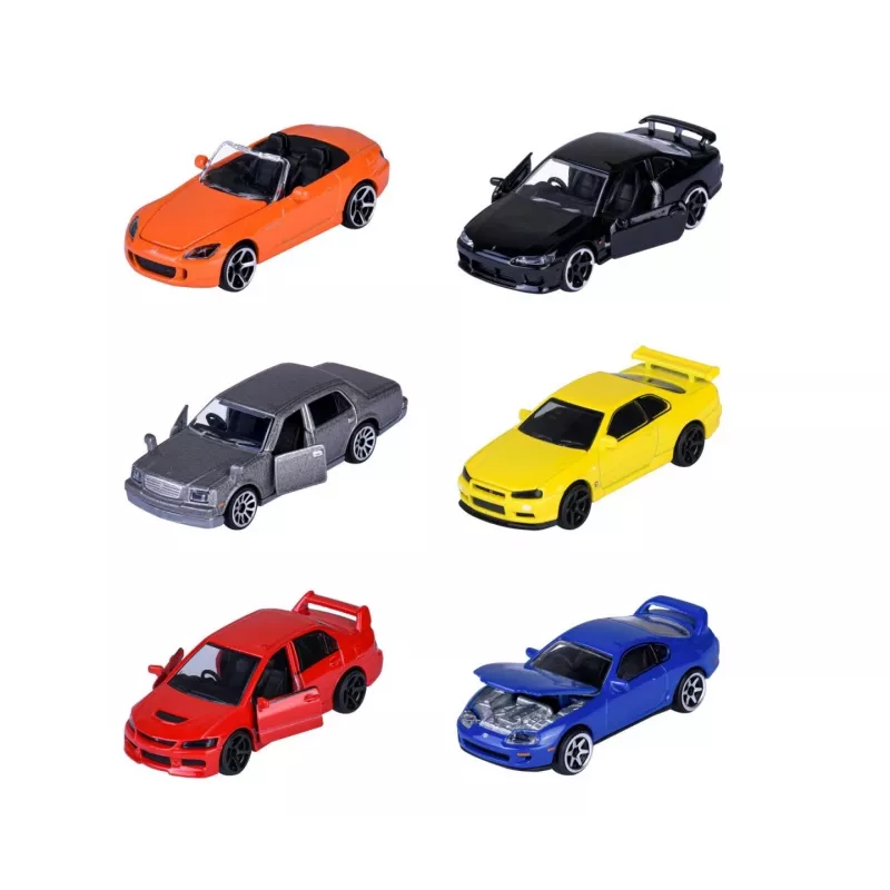 Mänguautokomplekt Majorette Japan Legends Premium sortiment, 6 sõidukit, mudel 8502100000