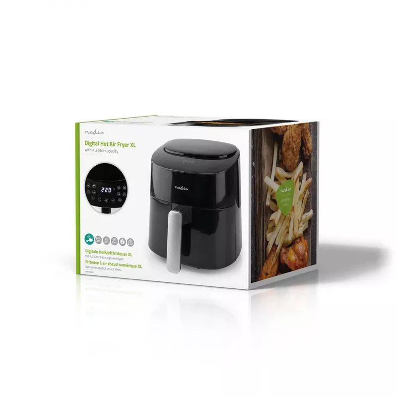 Õhufritüür Nedis KAAF160BK ühekorviga 4.2 L 1300 W Must
