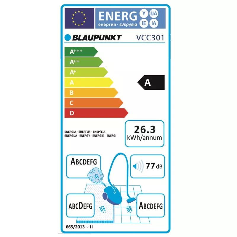Blaupunkt VCC301 tolmuimeja 1,2 L trummel tolmuimeja Kuiv 700 W Kotita