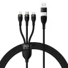 USB-kaabel Baseus CASS030101 1,2 m USB A/USB C USB C/Micro-USB B/Lightning must