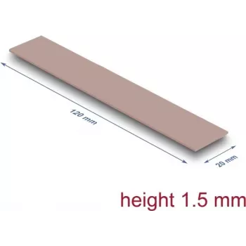 Delock Termopadi 120 x 20 1,5 mm M.2 moodulile 3,0 W/mK - Silikonfrei (18482)