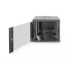 DIGITUS Professional Unique DN-19 09U-6/6-SW - kapp - võrgukapp - sobib seinale paigaldamiseks - must, RAL 9005 - 9U - 48,3 cm (19) (DN-19 09U-6/6-SW)