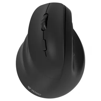 Ergonoomiline vasakukäeline juhtmevaba hiir, kahe juhtmevaba + BT akuga