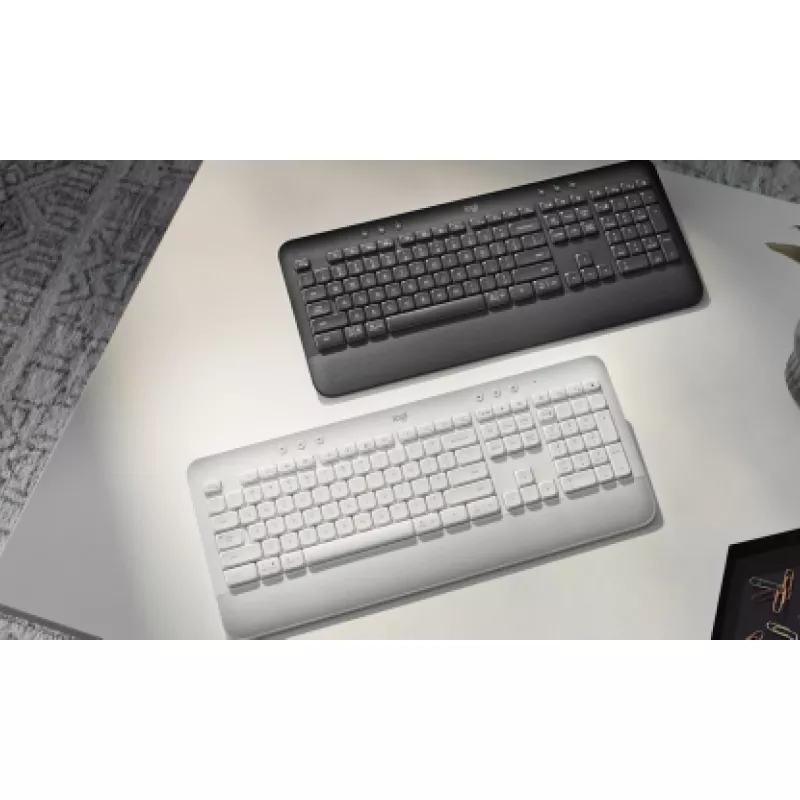 Logitech Signature K650 - Klaviatuur - Juhtmevaba - Bluetooth 5,1 - QWERTY - Hispaania - Grafiit (920-010917)