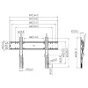 Seinakinnitus Vogels PFW 6810 hoiab 55–80 tolli Maksimaalne kaal 75 kg Must