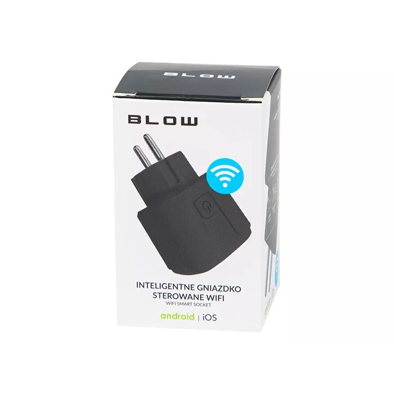 BLOW TUYA V3 nutipesa, WiFi-juhitav 16A, ühe pistikupesaga, kaugjuhtimisega SISSE/VÄLJA