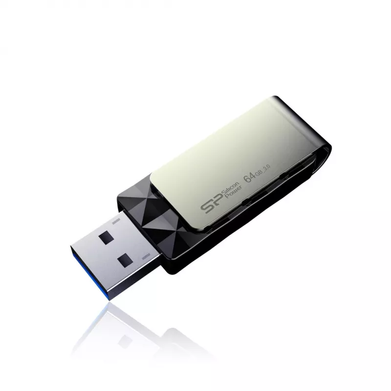 Silicon Power Blaze B30 USB-mälupulk 64 GB USB Type-A 3.0 (3.1 Gen 1) Must