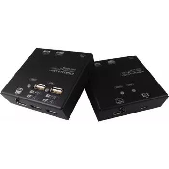 Value KVM-pikendus Cat.6 kaudu - HDMI - 4x USB 60m - 22 x 84 x 78 mm (14.99.3041)