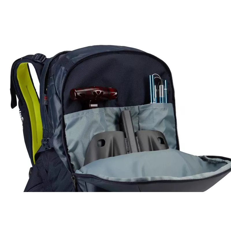 Thule 3610 Upslope 35L eemaldatava õhupadja 3.0-ga valmis suusa- ja lumelauaseljakott Lime Punch