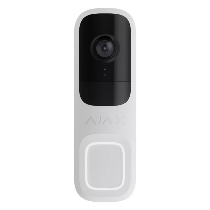 Ajax Doorbell Valge Wireless 4 MP Night Vision aku Powered