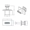 Pistikupesa turvakate USB USB-C DeLOCK 64015