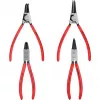 Knipex kinnitusrõnga tangid, komplekt 4 tk rullitavas kotis 19-60mm