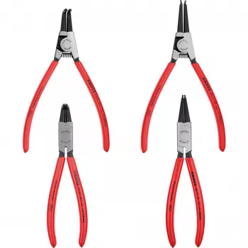Knipex kinnitusrõnga tangid, komplekt 4 tk rullitavas kotis 19-60mm