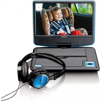 Lenco DVP-910 - DVD-mängija - Kaasaskantav - Ekraan: 22,9 cm (9 inch) - Sinine (DVP910BLAU)