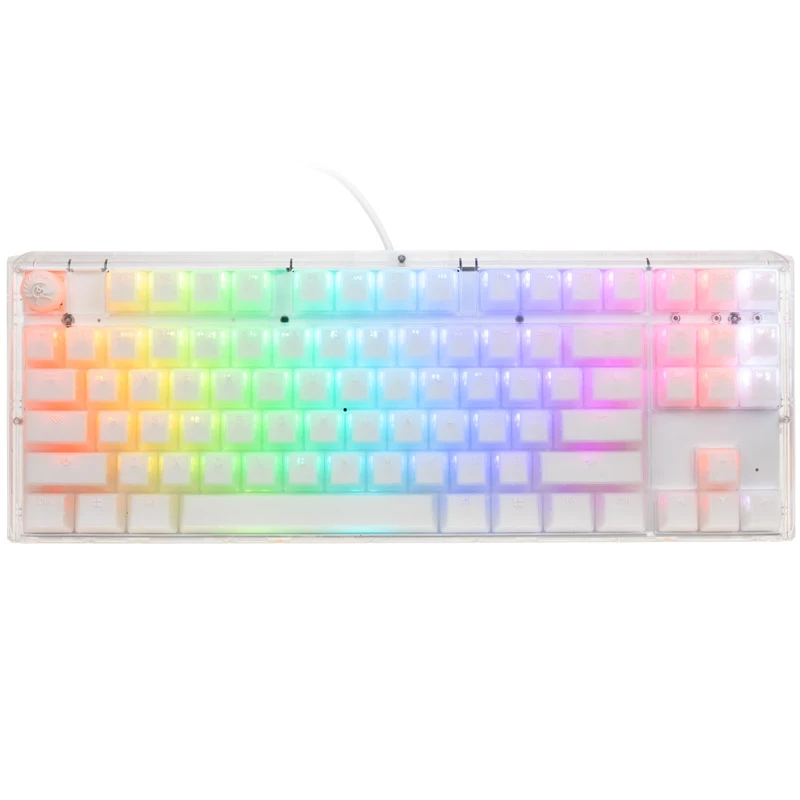 Ducky One 3 TKL klaviatuur Mängude USB QWERTY Inglise Valge
