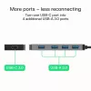 USB-jaotur roheline Cell HUB-GC-C4A — 4-pordiline USB-C 3.0 jaotur