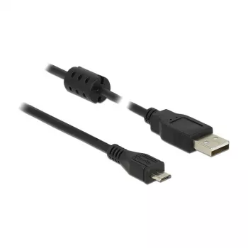 USB-kaabel DeLOCK 1m USB 2.0-A Micro-B Must