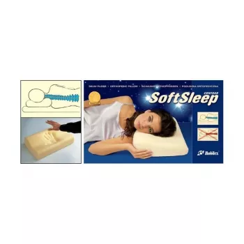 Ortopeediline padi Mobilex CONTOUR M kaelavalu vastu — SoftSleep mudel, vaht, 300×500×100 mm, 50 kg/m³