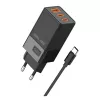 Beline sein. 2x USB-C 1x USB 65W Kaabel USB-C Must/Must PD 3.0