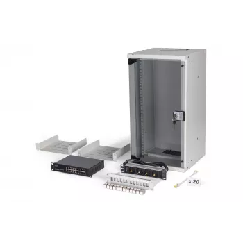 Seinale kinnitatav riiul Digitus DN-49104-SET 12U 60kg IP20 Hall