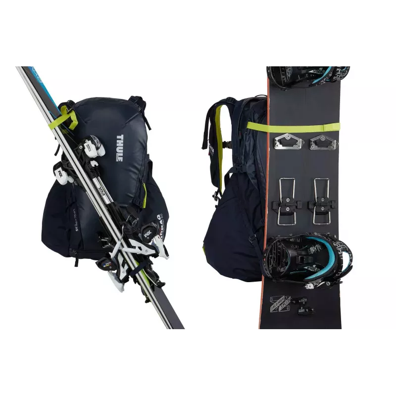 Thule 3610 Upslope 35L eemaldatava õhupadja 3.0-ga valmis suusa- ja lumelauaseljakott Lime Punch