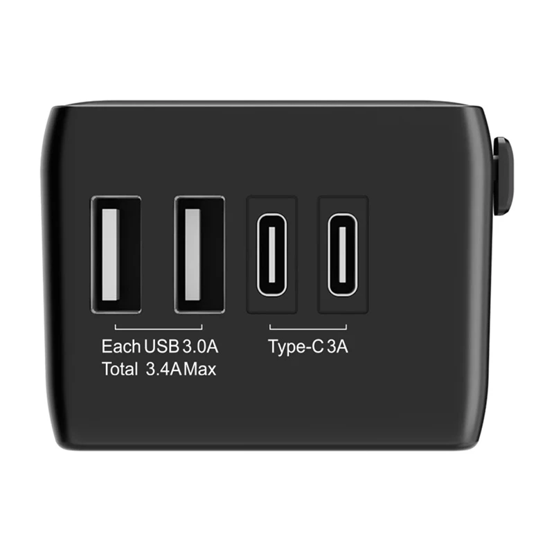 Reisiadapter BlitzWolf BW-TA1 4-in-1 2× USB PD 20W pordiga